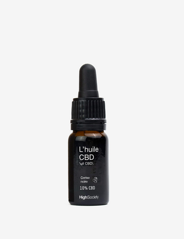 Huile 10% de CBD Broad Spectrum - Cerise noire