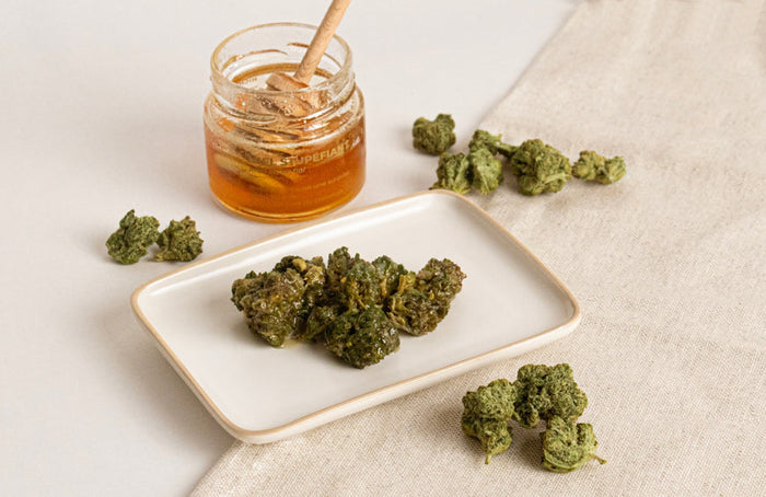 Recette : Les fleurs de CBD confites