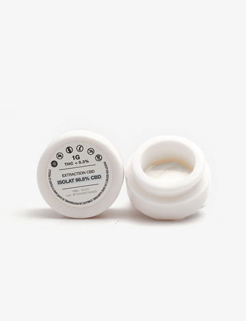 Une photo packshot du Isolat - 99.8% CBD